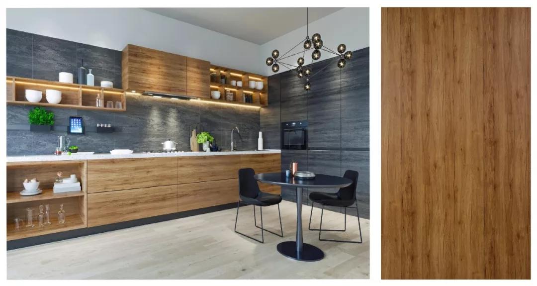 97国际生态板免漆板巴西古橡花色