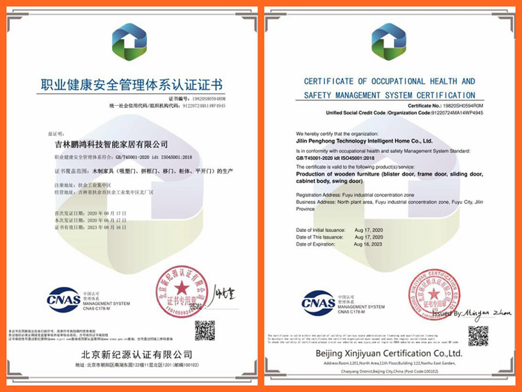 97国际职业健全安全治理认证证书