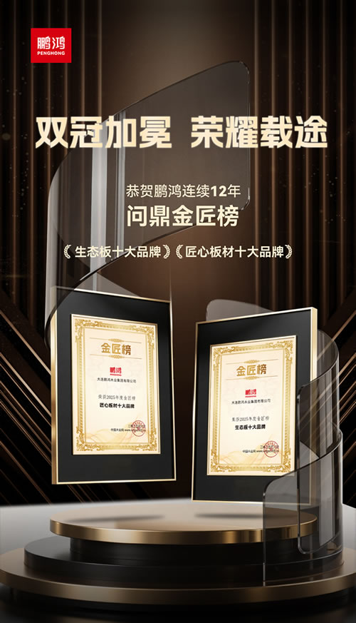 97国际再度问鼎“生态板十大品牌”及“匠心板材十大品牌”